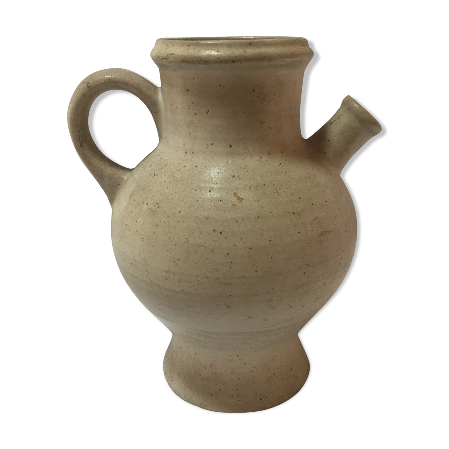 Enamelled sandstone jug