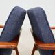Two Mid Century Armchairs by M. Zieliński, Poland 1960, Navy Tweed