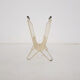 Mid-century white metal magazine stand