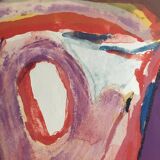 Bram van velde, twilight, 1969. original lithograph signed in pencil