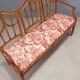 Antique neoclassical canapé in maple and fabric, Italy, 19th century.