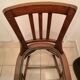 Chaise d'aisance en bois ancienne chene massif