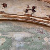 Antique mora clock long case, mint colour wood case 1800s