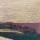 Landscape in vintage oil