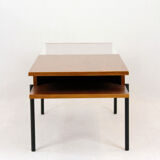 Oak coffee table with a glass top from Onv olomouc, 1970s