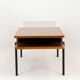 Oak coffee table with a glass top from Onv olomouc, 1970s