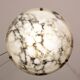 Art Deco White Albaster Chandelier, 1950s