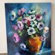 Oil on canvas "Bouquet of Flowers" signed Paumier