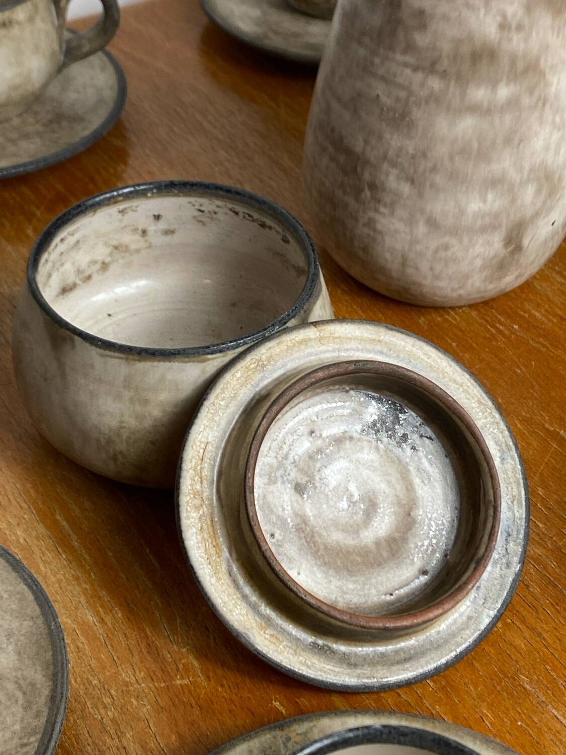 Coffee service, ceramic, Félix Céram, Vallauris