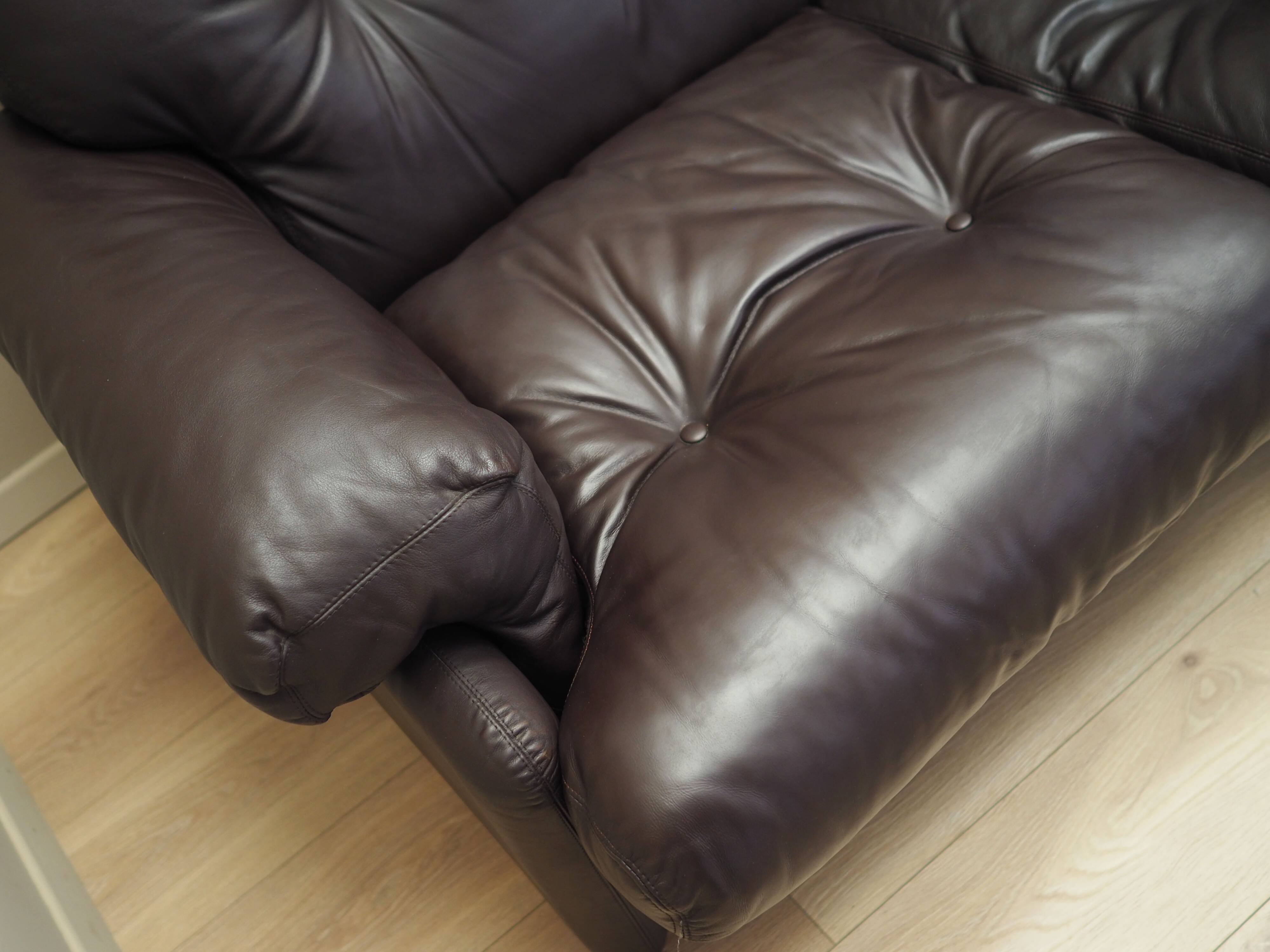 Leather living room set, Italian design, 60s, manufacturer: B&B Italia, designer: Tobia Scarpa