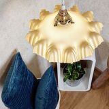 Vintage opaline pendant lamp