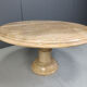 Vintage round Italian marble coffee table, 1960s