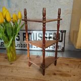 Vintage wooden corner shelf