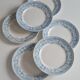 Set of 6 iron earthenware plates