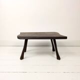 Mid Century Table d'appoint Tabouret de fleur Banc de fleur Tabouret Table basse en bois massif Brut
