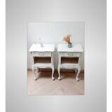 Pair of antique bedside tables