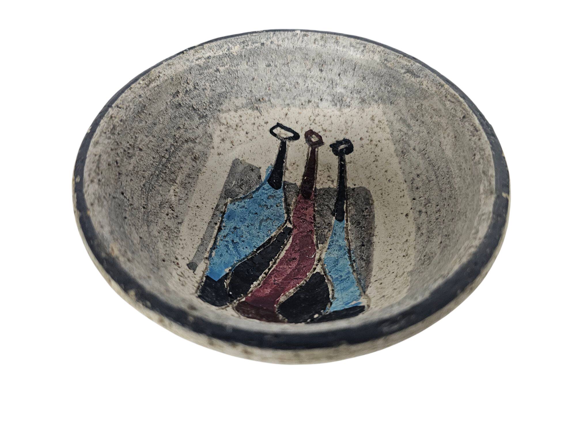 Bitossi "stylized women" - wall plate - Italy - 3rd quarter 20th century