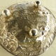 Large dish or cut metal deco vine, foot balls