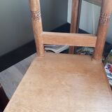 Rustico brutalist oak chair