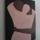 Close to You minimalist couple painting