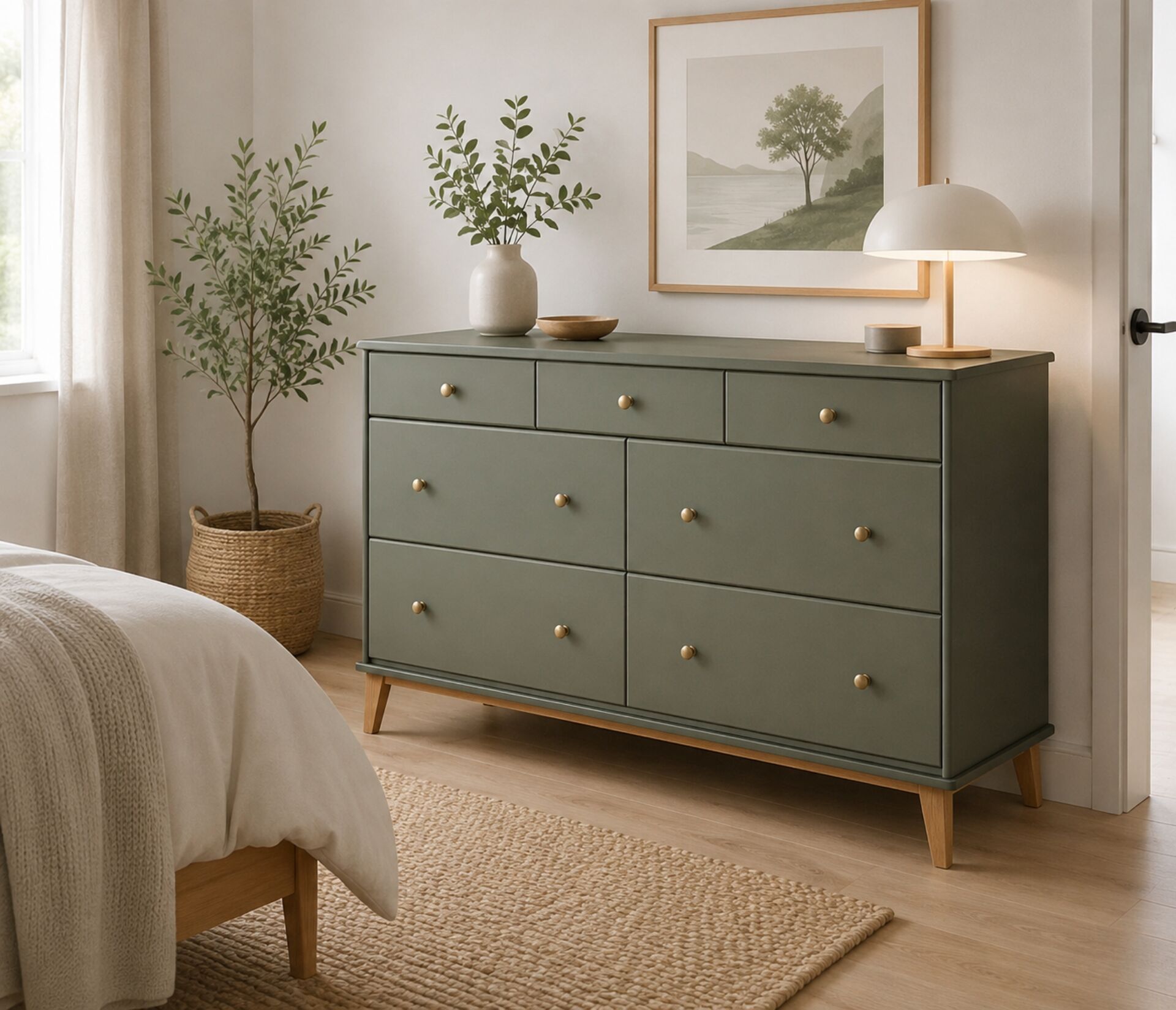 Commode vert Thisted