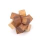 Wooden puzzle paperweight, 1970s