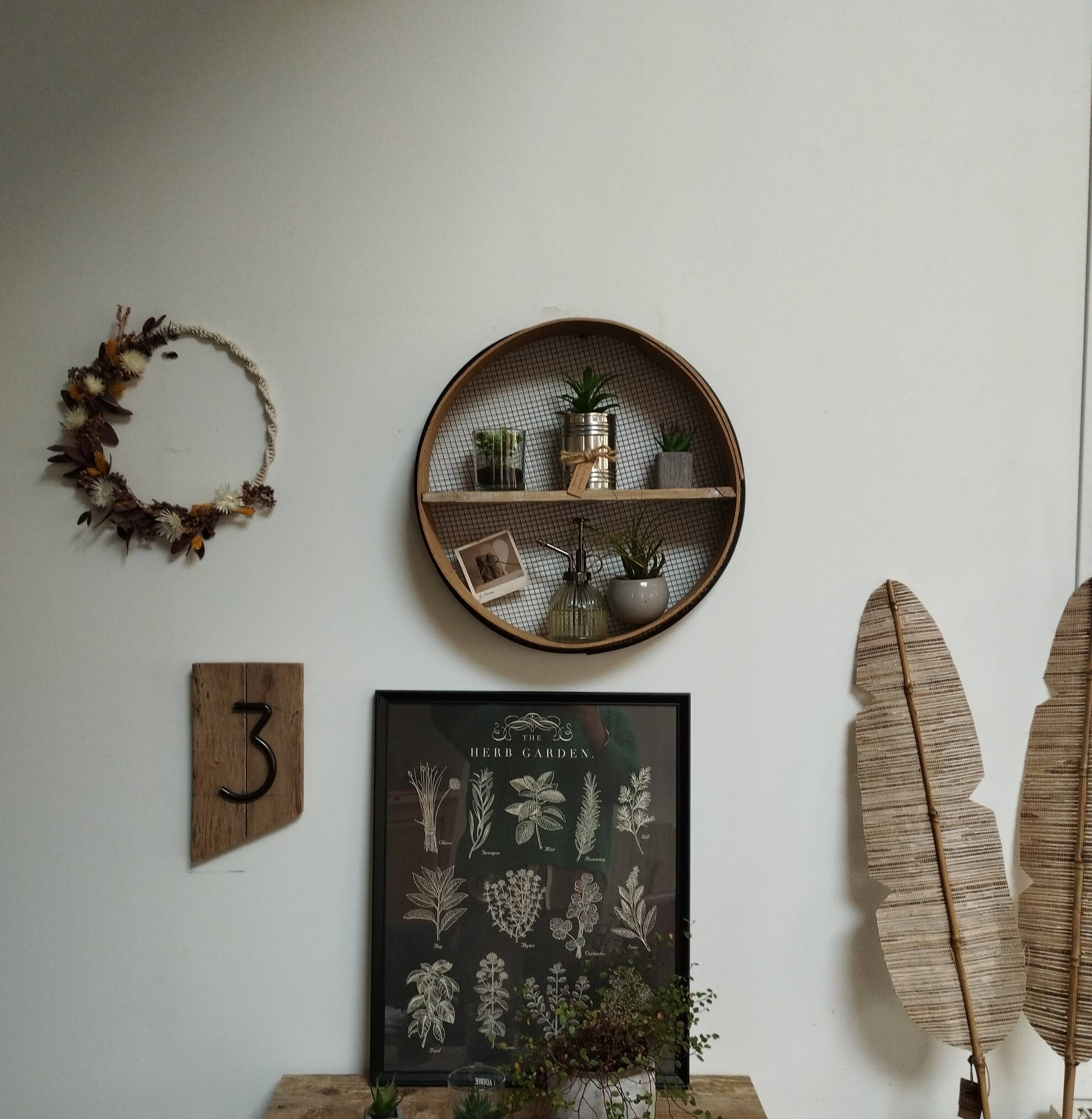 Tamis Vintage- Etagère Murale