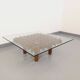 Vintage Italian square coffee table Kyoto by Gianfranco Frattini for Knoll