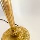 Neo-classical brass lamp, cotton shade