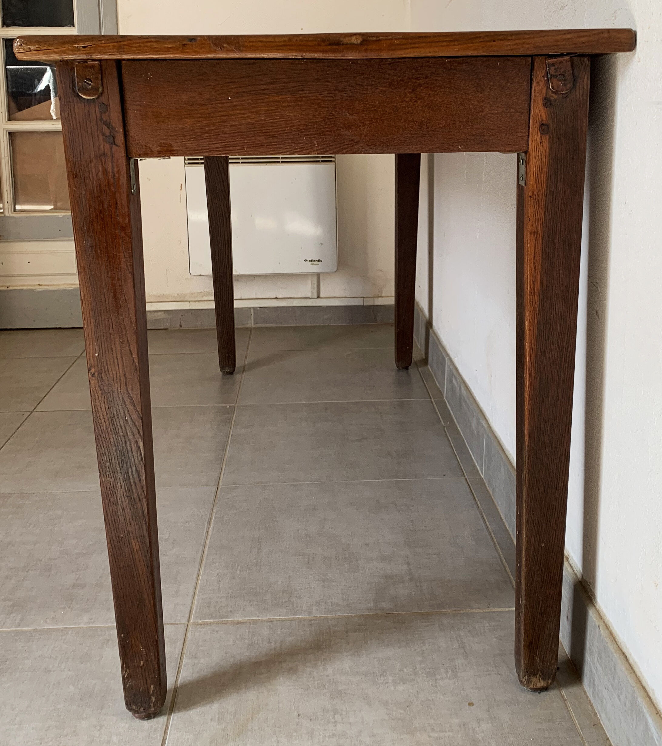 Vintage oak farmhouse/desk table from the 50s