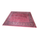 Large red Bokhara-style oriental carpet 300x200 cm with gul patterns.