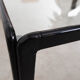 Square glass coffee table, Italian design, 1970s, made in Italy
