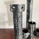 Mid-Century Modern Brutalist Iron Candleholder, Candlestick