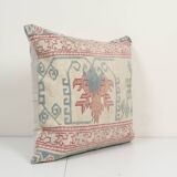 20" x 23" Turkish Oushak Rug Pillow Cover, Square Oversize Cushion,Pillow Cases Made Out of