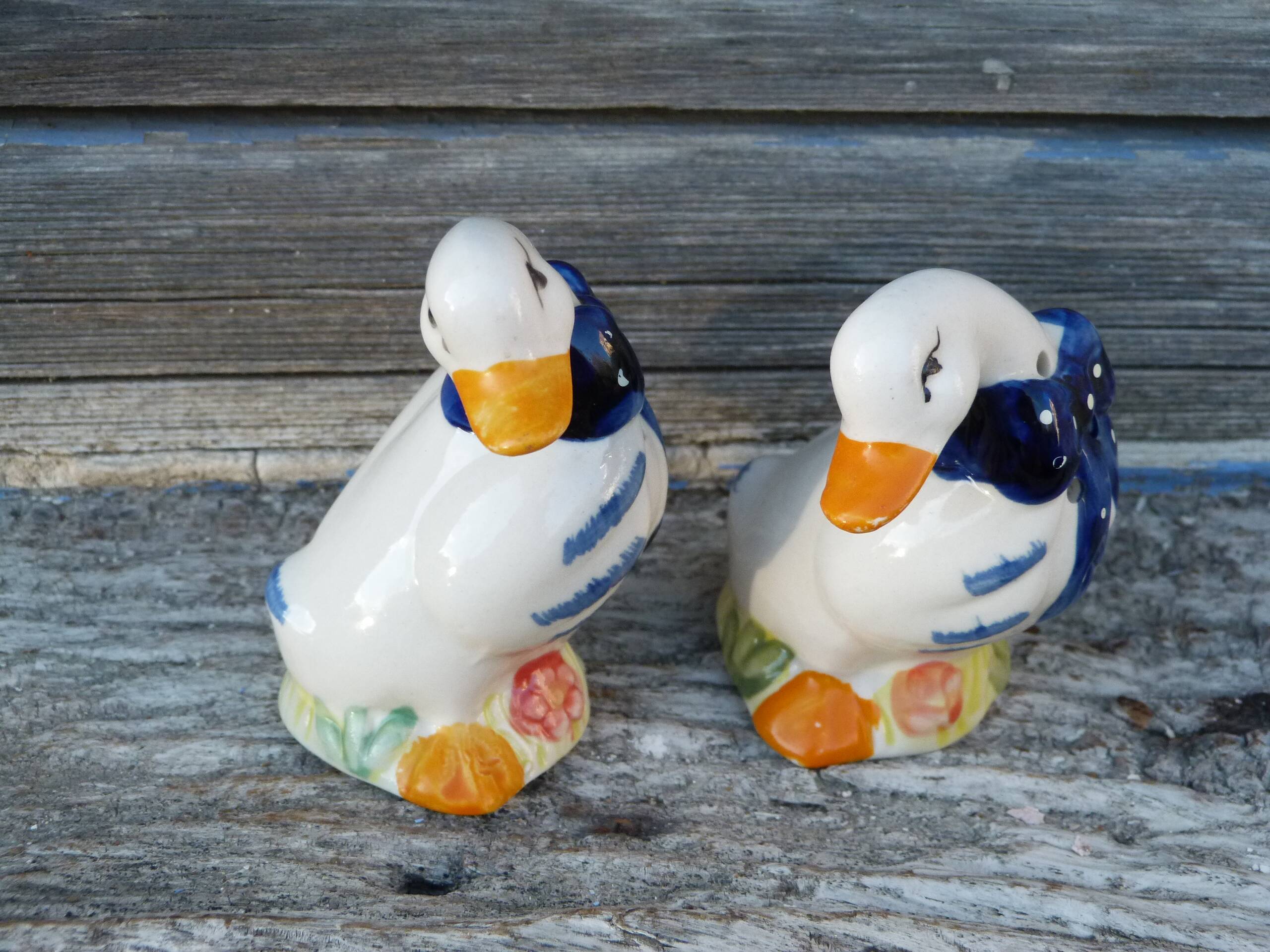 Vintage 2-Piece Duck-Shaped Salt and Pepper Shaker Set