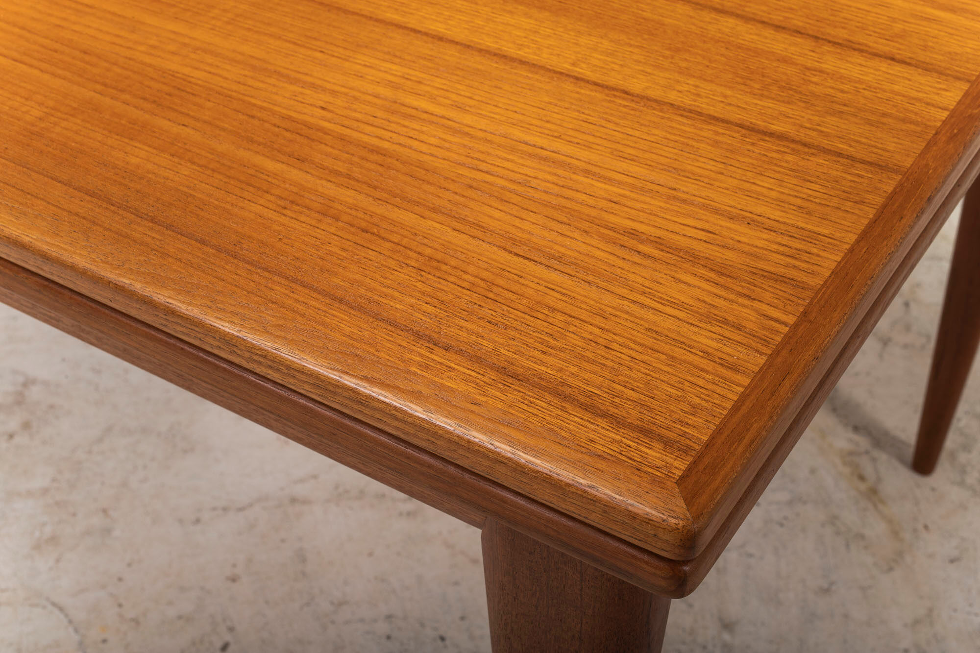 Danish extendable table teak No. 254 by Niels Otto Møller for JL Møllers, 1960s
