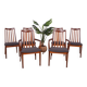 Chaises de salle à manger en teck et tissu du milieu du siècle par Leslie Dandy pour G-Plan, années 1960, lot de 6