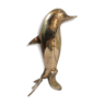 Statuette dauphin en laiton années 70 flipper