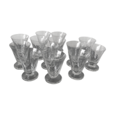 10 crystal water glasses