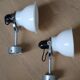 Pair of wall lamps angloipoise