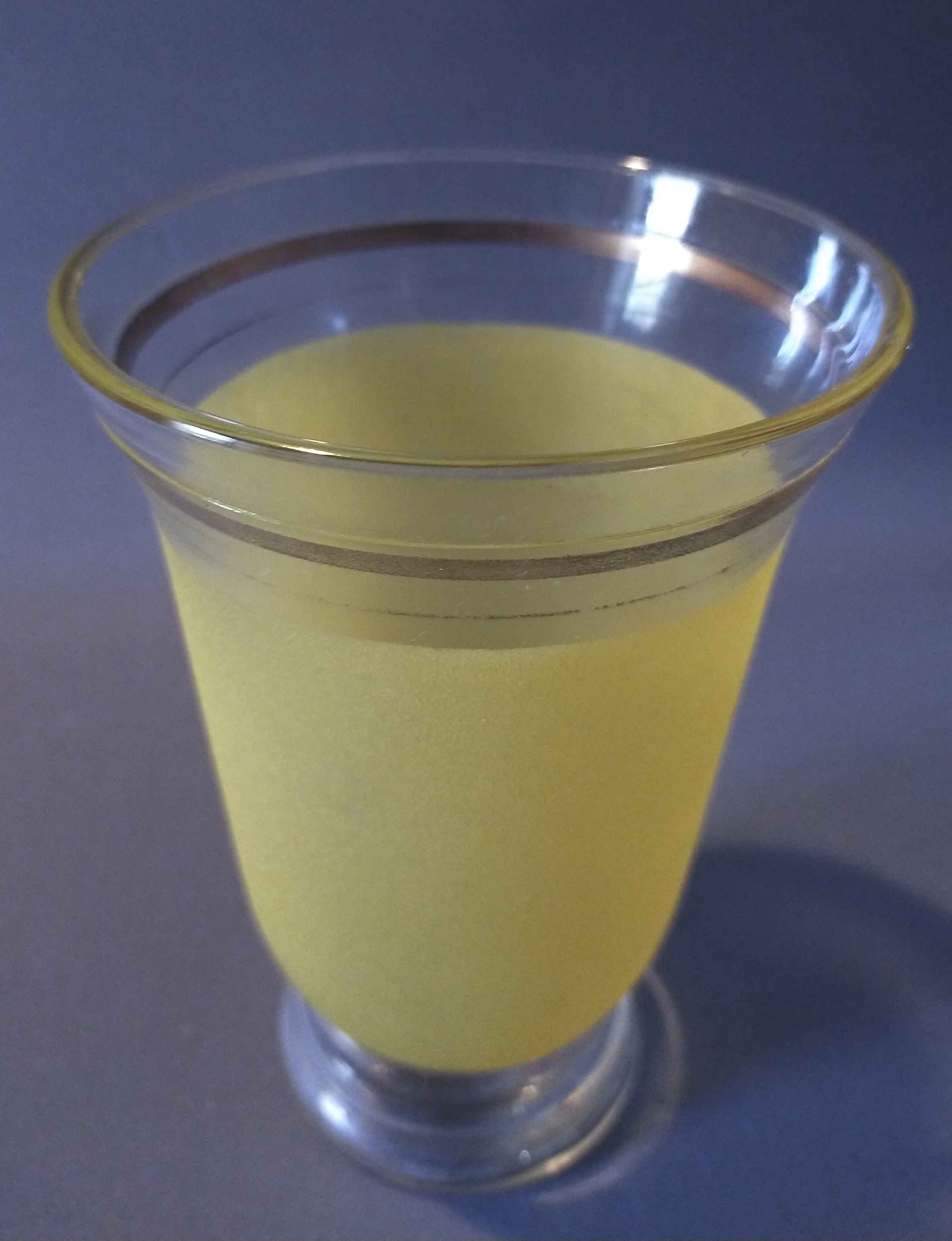 Granite vase yellow band