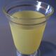 Granite vase yellow band