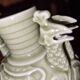 Double-headed vase reproduction in celadon ceramic, Song Dynasty, Guimet Museum.
