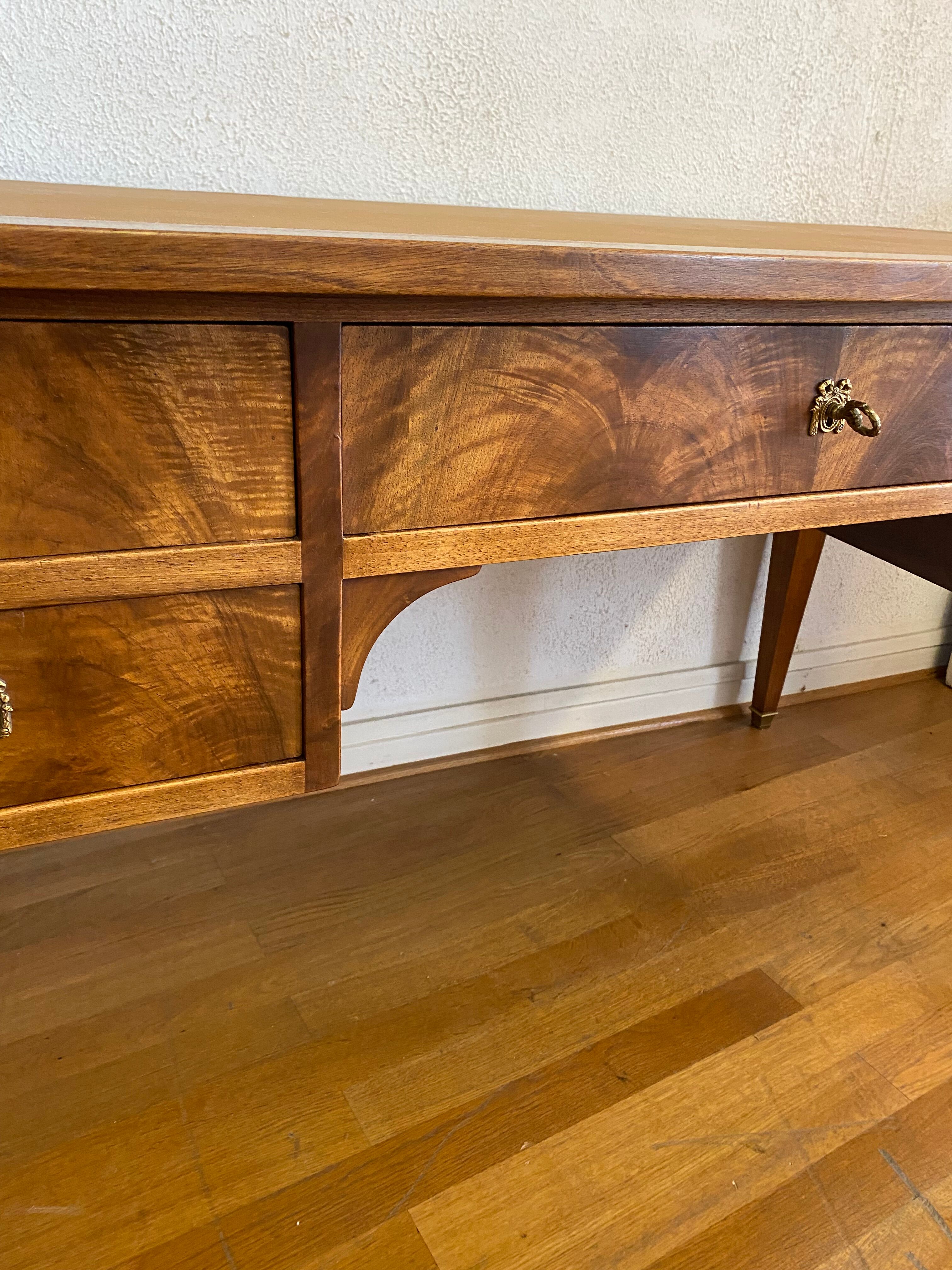 Bureau Louis Philippe en acajou blond