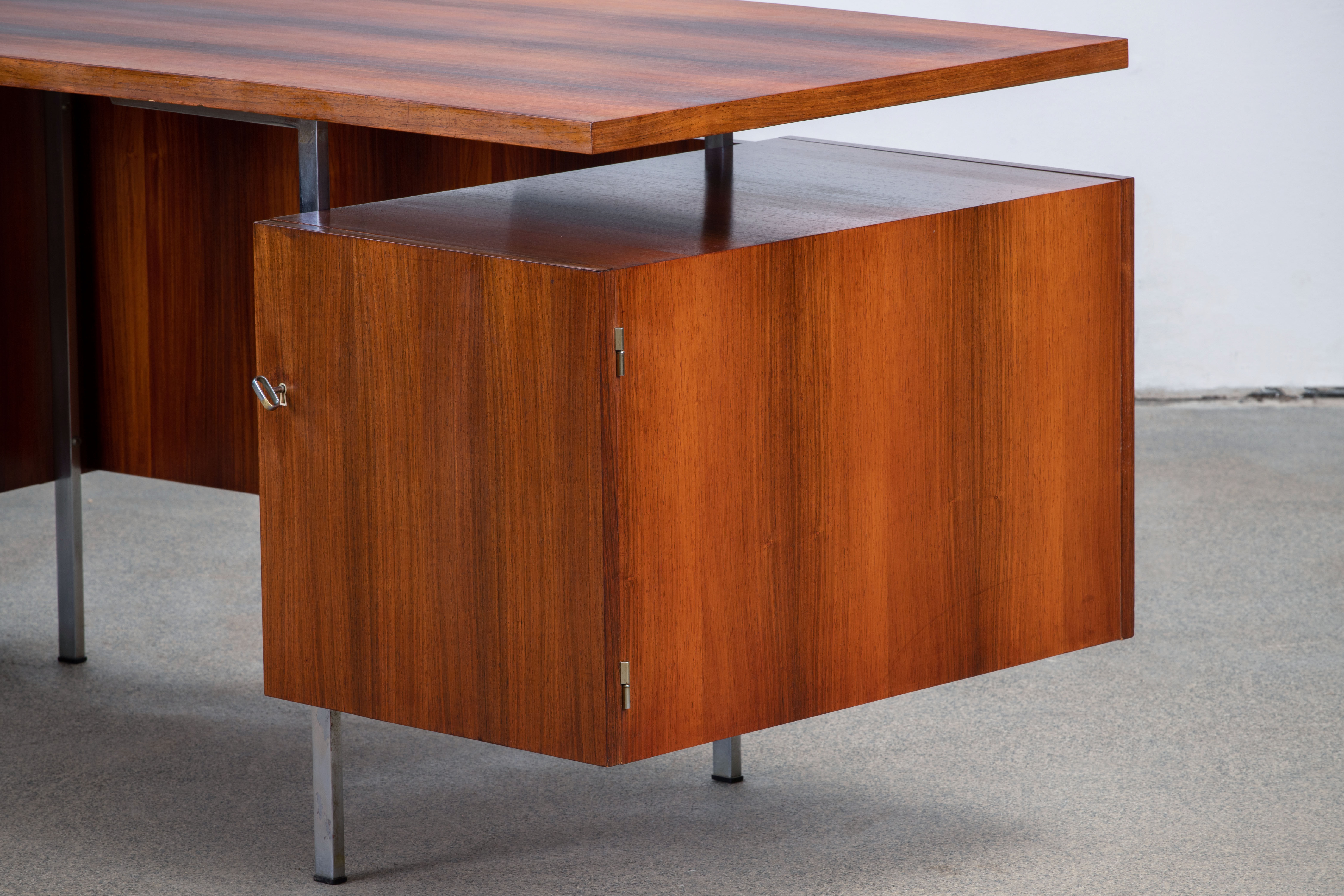 Scandinavian design desk rosewood 176 cm