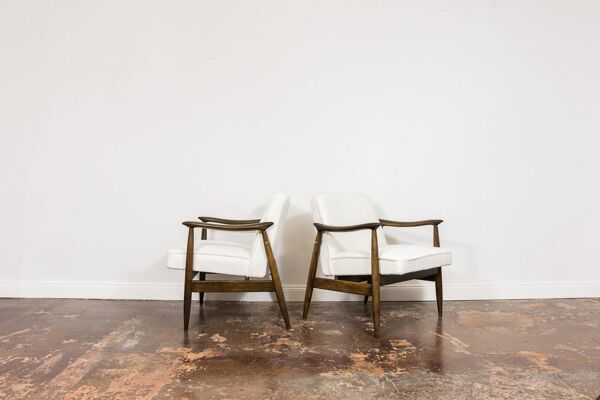 Paire de fauteuils GFM 87 Juliusz Kędziorek pour Gościcińskie Furniture Fabryki, 1960