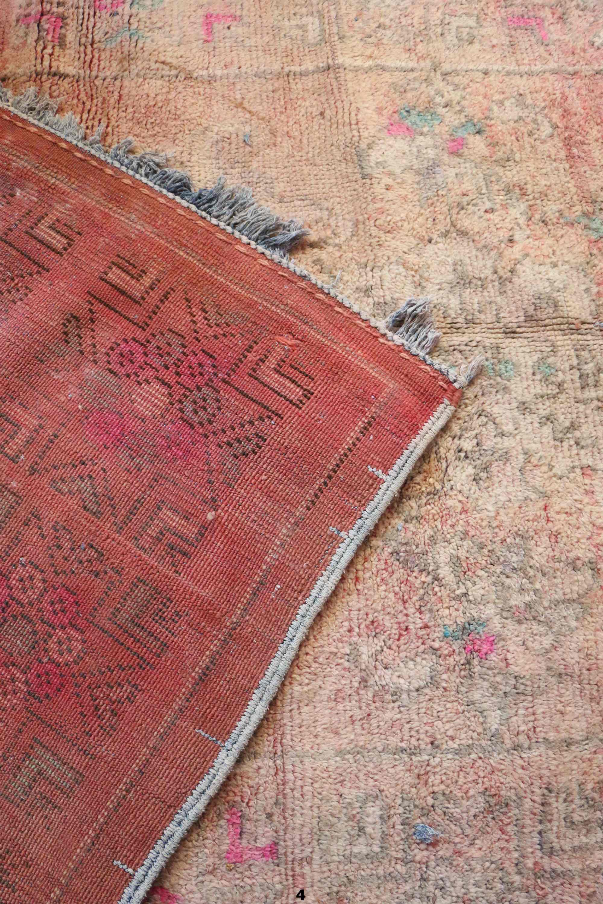 Old moroccan carpet - 193 x 373 cm