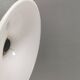 Mandarin hanging lamp made in opal white hand-crafted and mouth-blown glass