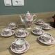 Ridgway pink english porcelain coffee service