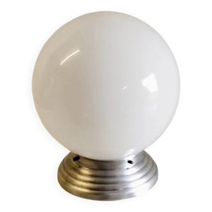 Lampe à poser globe - opaline